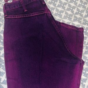 Vintage womens Wranglers. Purple. Size 11/34